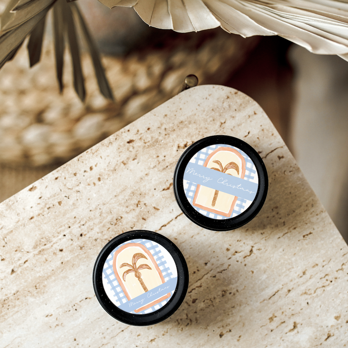 Jess Walker Christmas Vinyl Label Pack FIVE (ROUND) Gloss/Matte