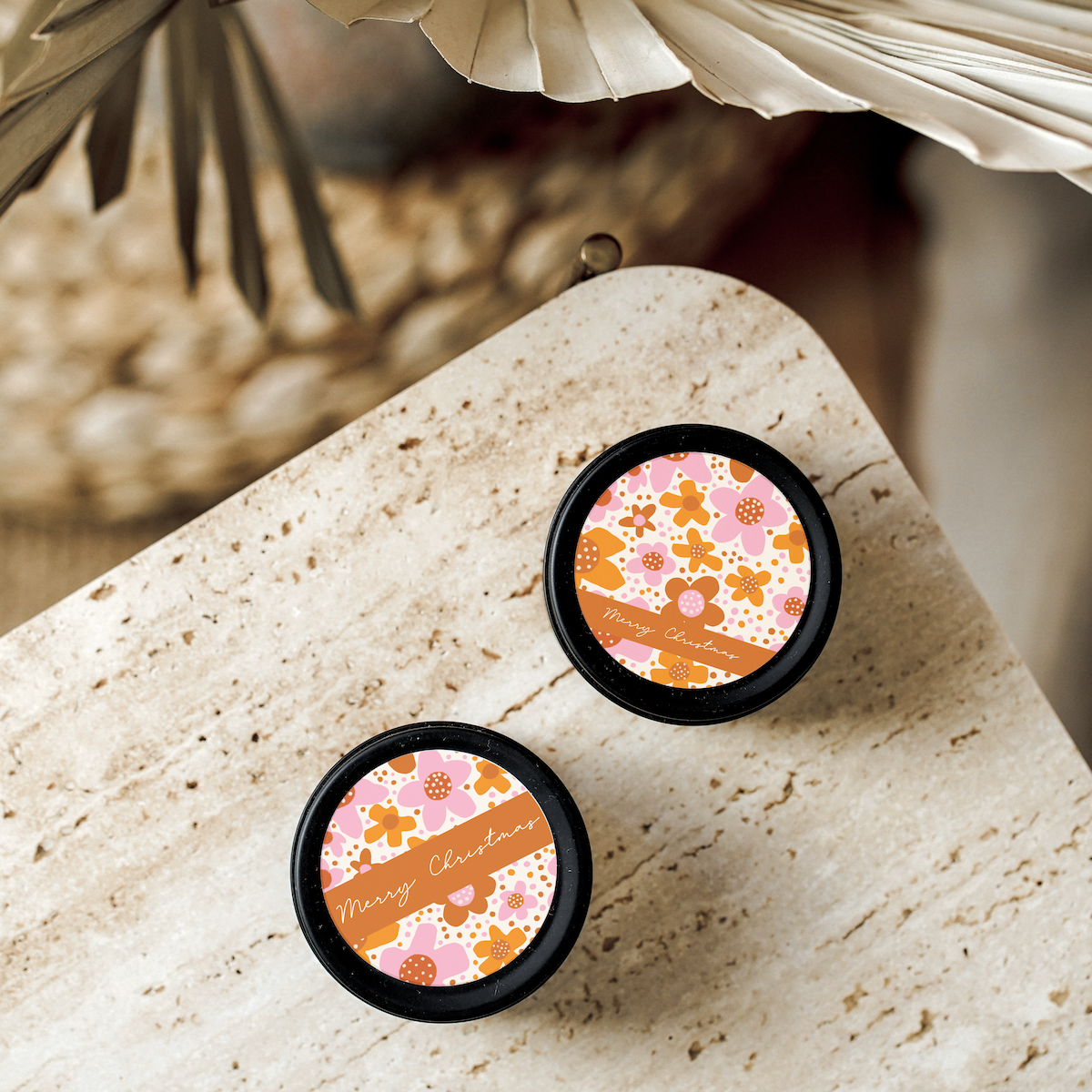 Jess Walker Christmas Vinyl Label Pack THREE (ROUND) Gloss/Matte