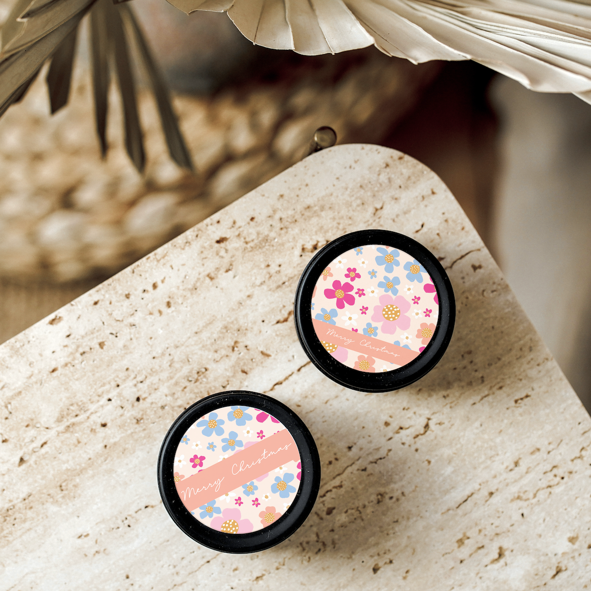 Jess Walker Christmas Vinyl Label Pack TWO (ROUND) Gloss/Matte