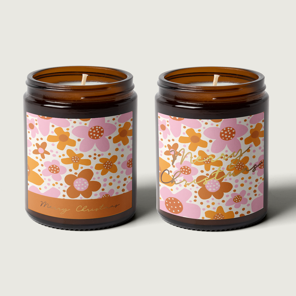 Jess Walker Christmas Vinyl Label Pack THREE (SQUARE) FOIL