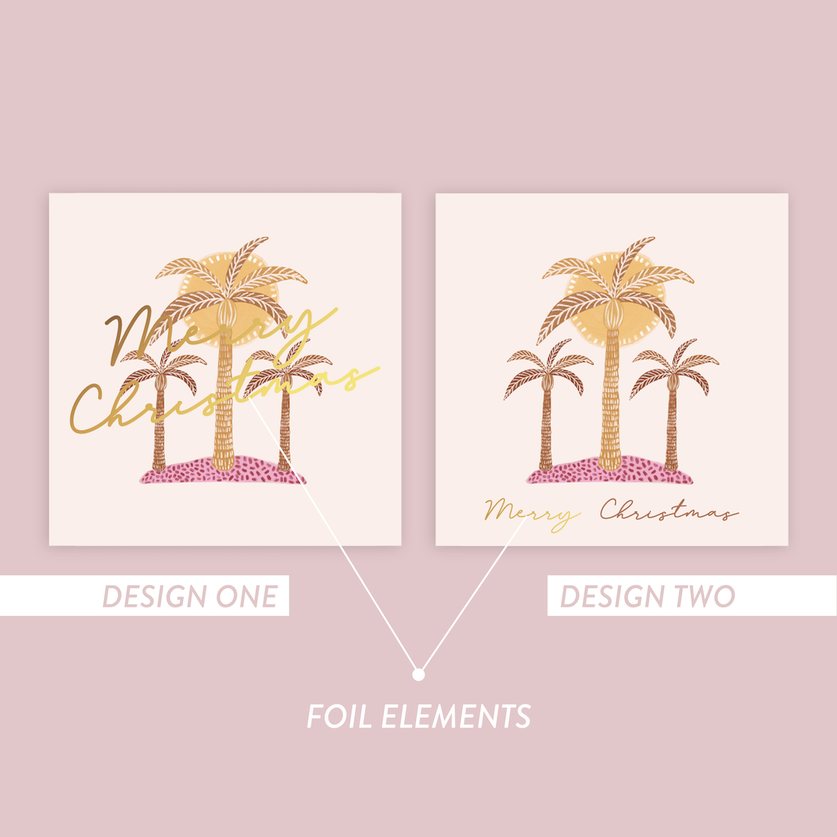 Jess Walker Christmas Vinyl Label Pack ONE (SQUARE) FOIL