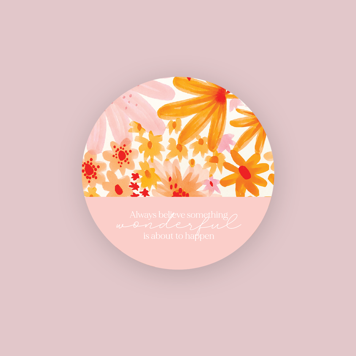Jess Walker Affirmation Quote Vinyl Label Pack FOUR (ROUND) Gloss/Matte
