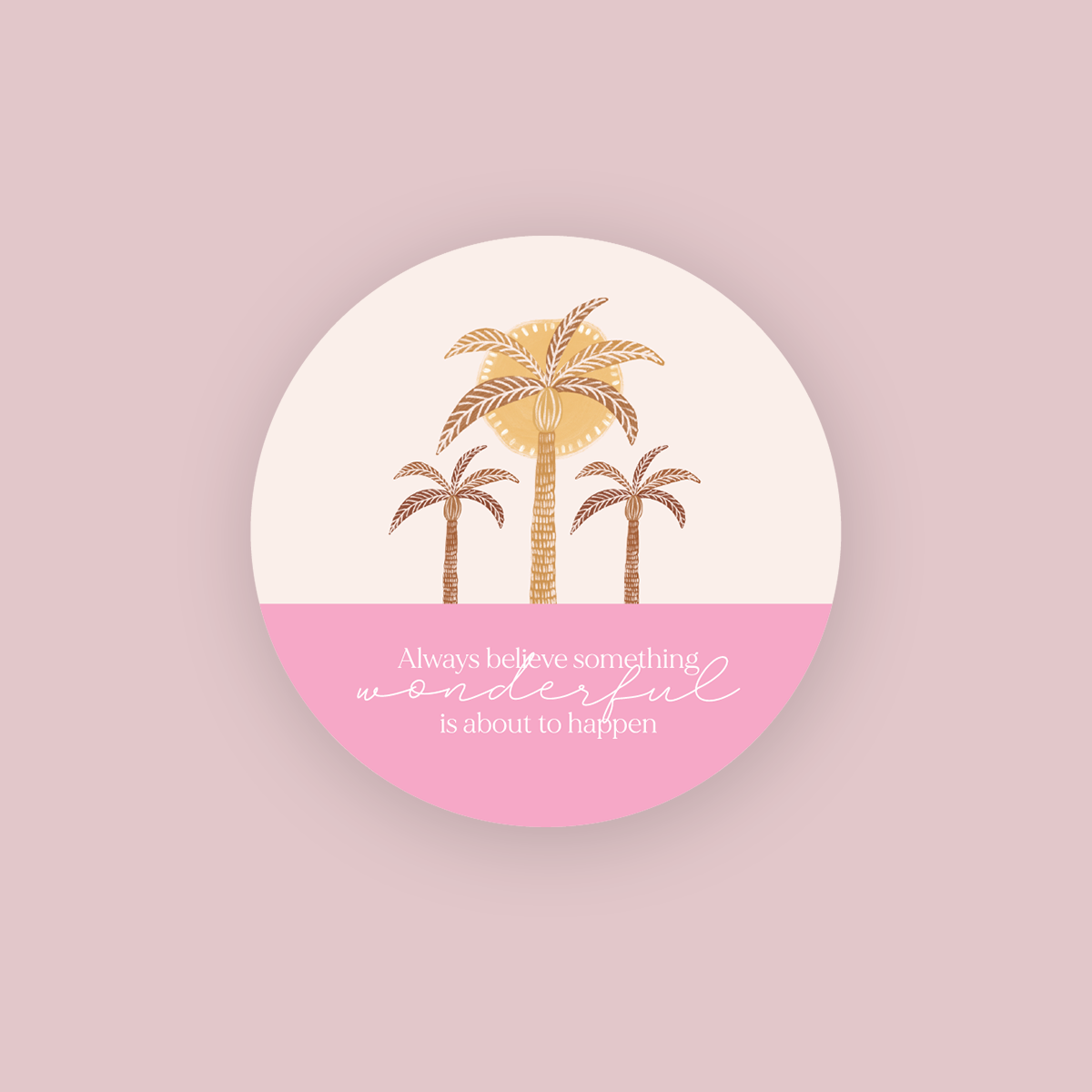 Jess Walker Affirmation Quote Vinyl Label Pack ONE (ROUND) Gloss/Matte