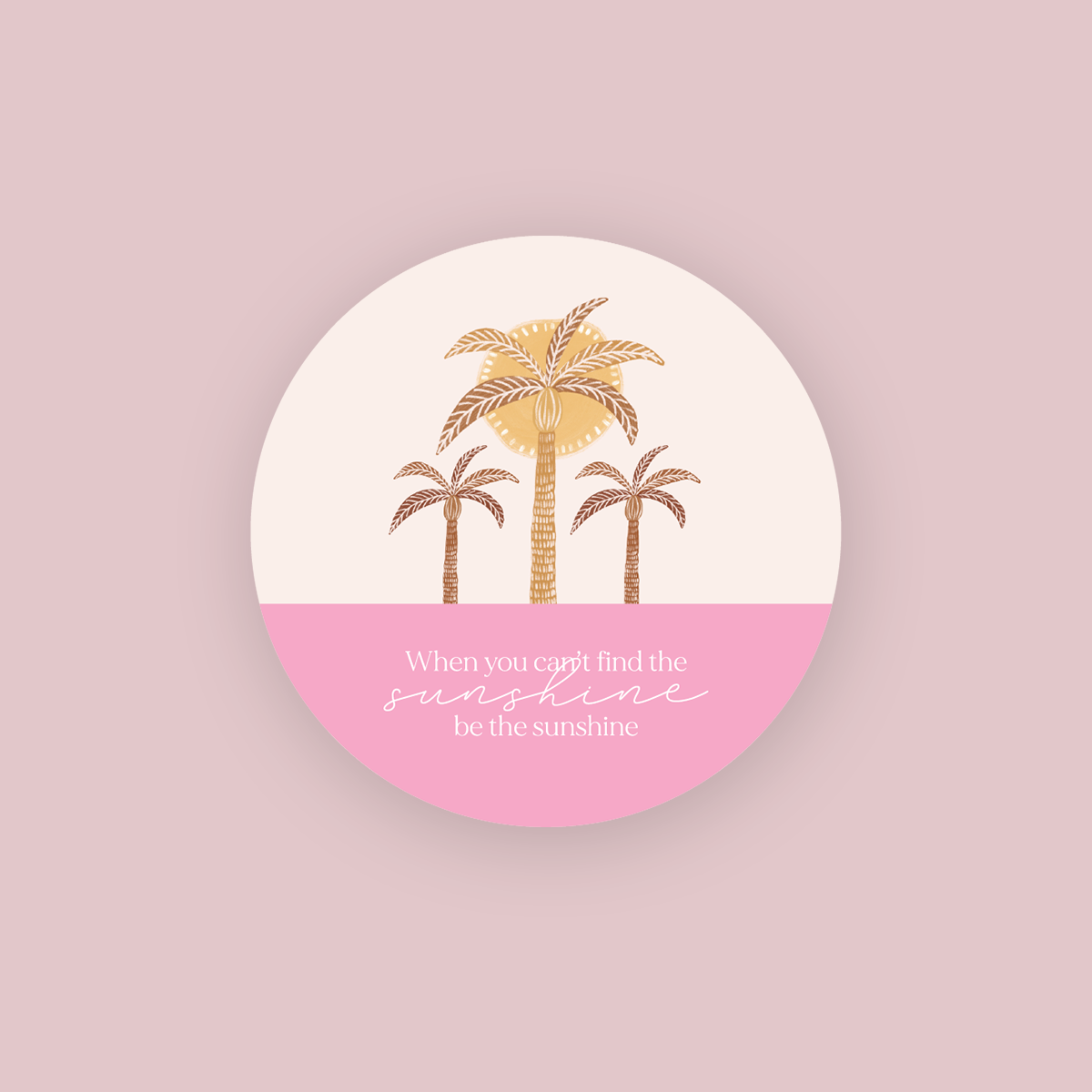 Jess Walker Affirmation Quote Vinyl Label Pack ONE (ROUND) Gloss/Matte