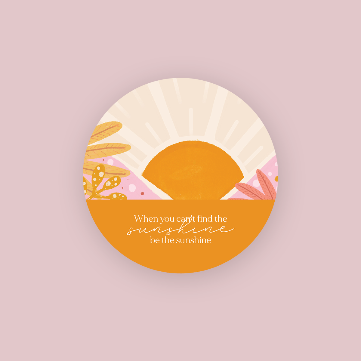 Jess Walker Affirmation Quote Vinyl Label Pack SIX (ROUND) Gloss/Matte