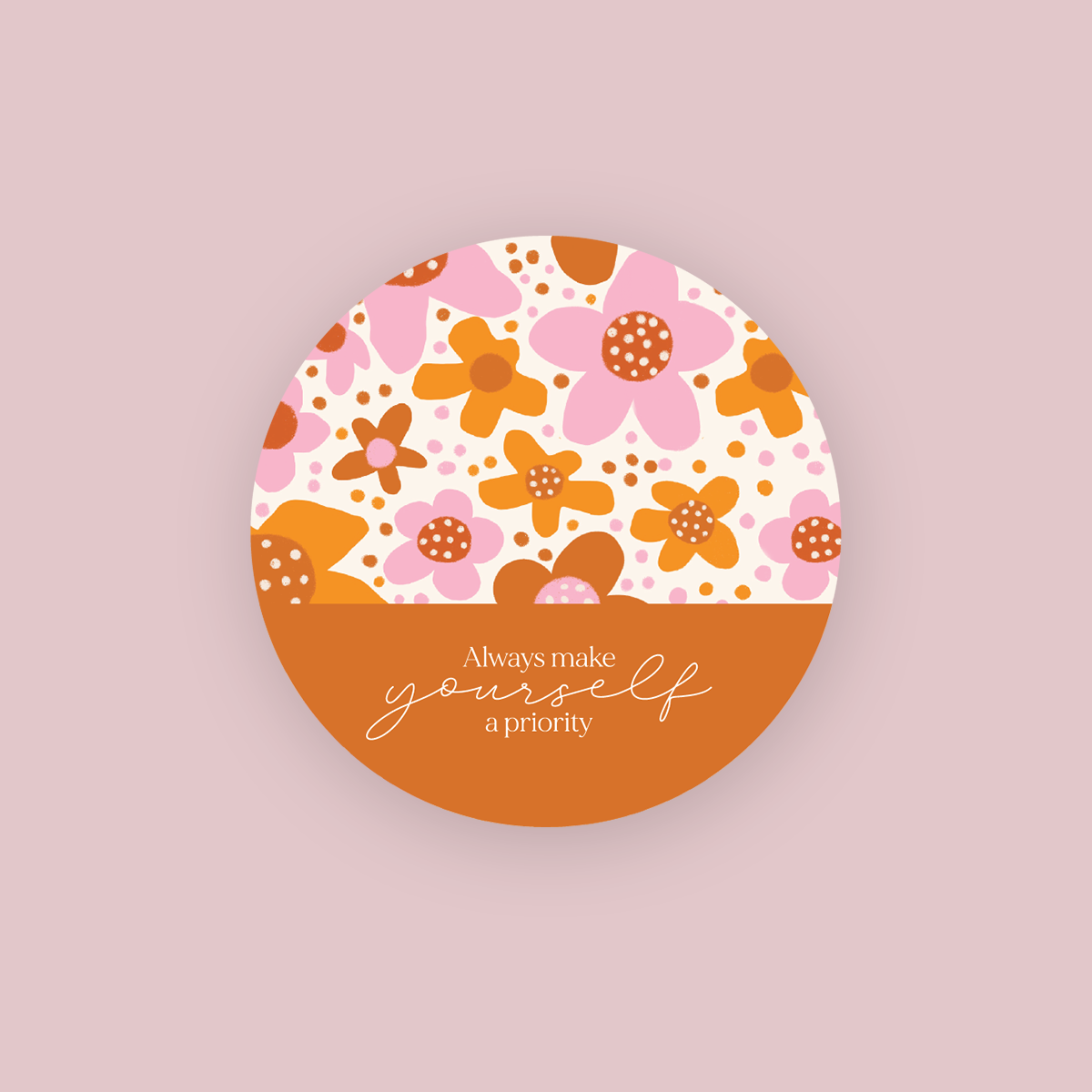 Jess Walker Affirmation Quote Vinyl Label Pack THREE (ROUND) Gloss/Matte
