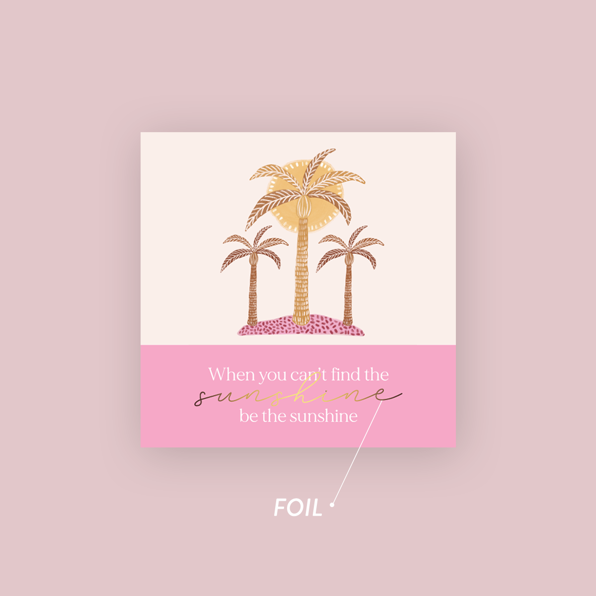 Jess Walker Affirmation Quote Vinyl Label Pack ONE (SQUARE) FOIL