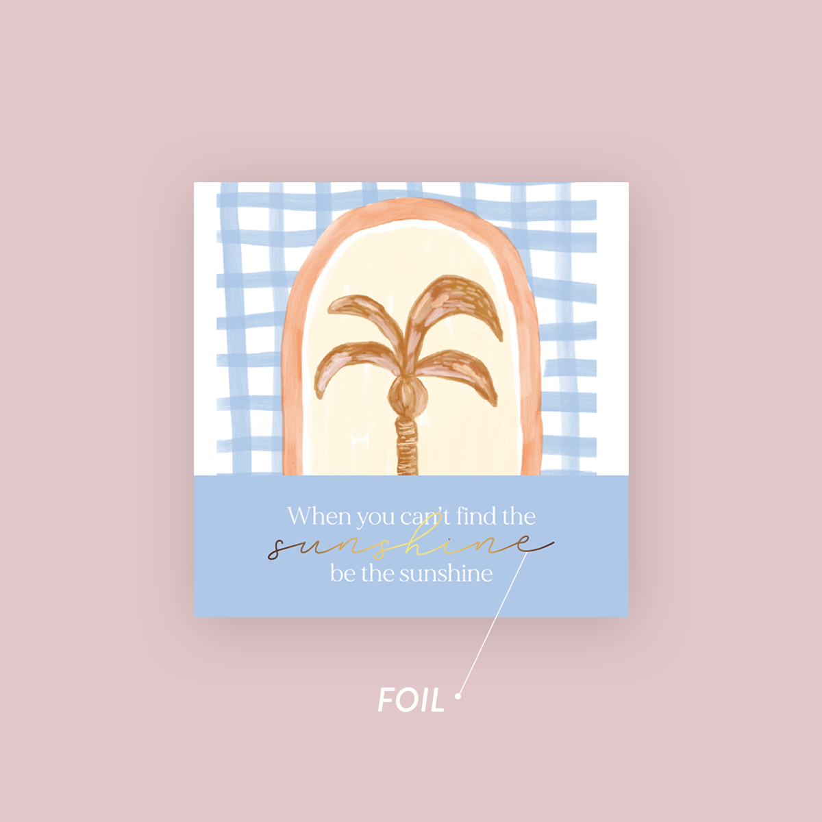 Jess Walker Affirmation Quote Vinyl Label Pack FIVE (SQUARE) FOIL