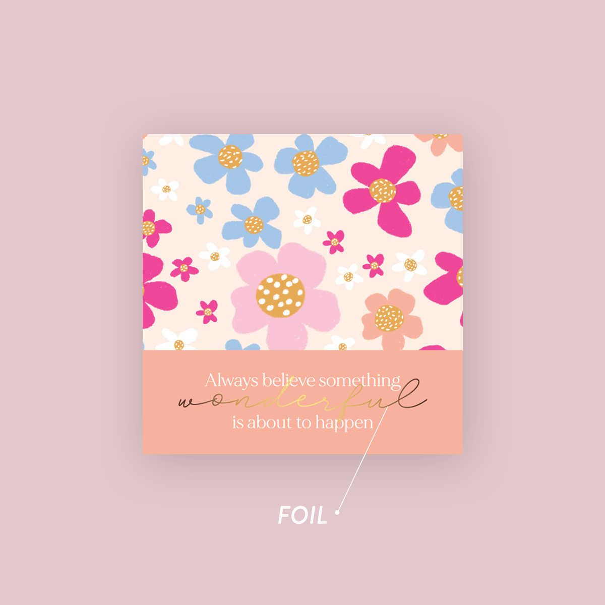 Jess Walker Affirmation Quote Vinyl Label Pack TWO (SQUARE) FOIL