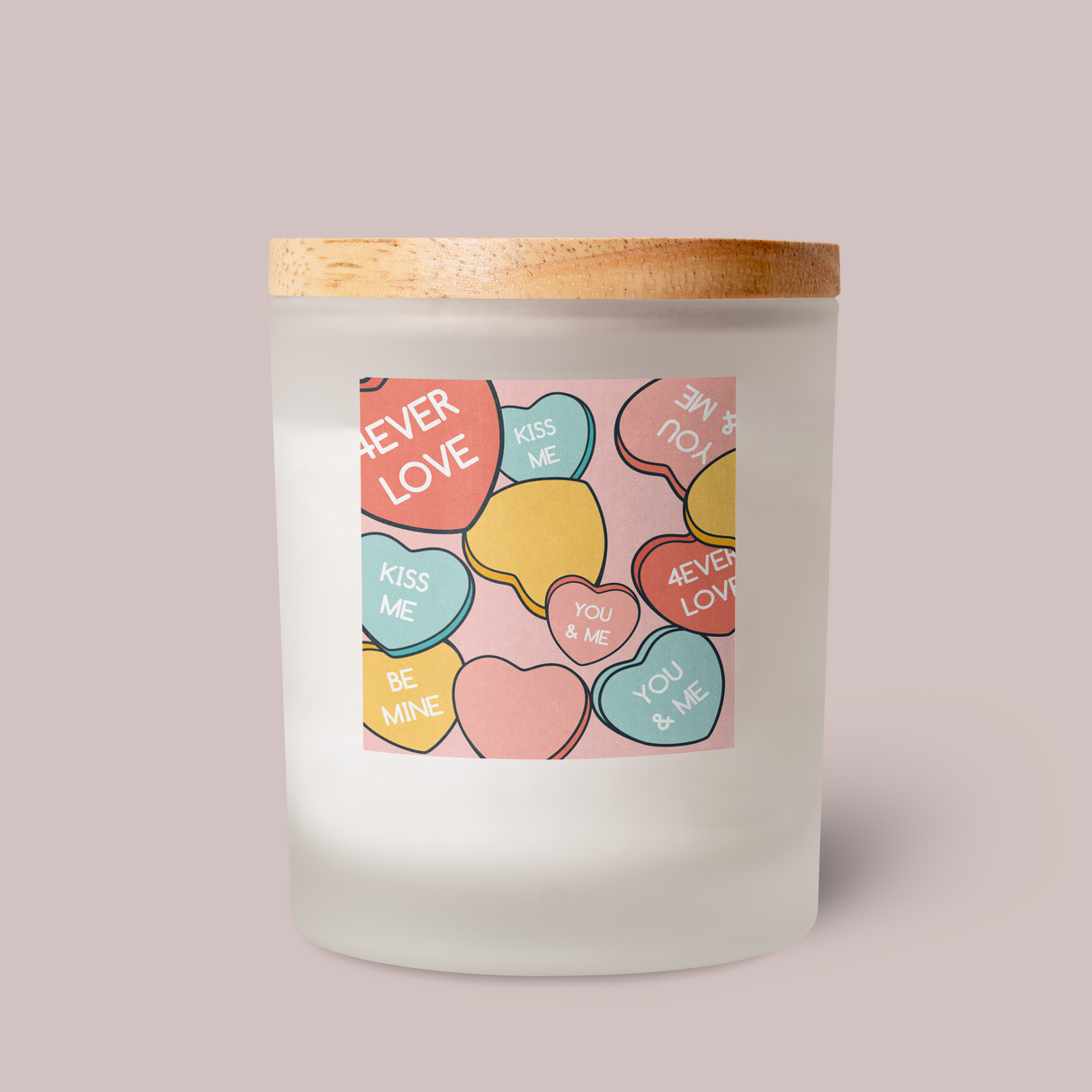 Valentine Candy Square Vinyl Label Pack