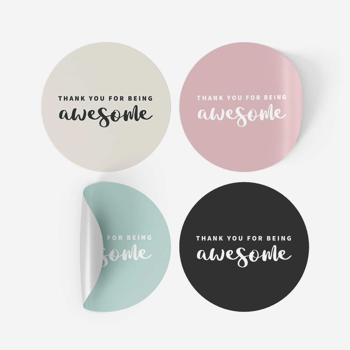 Thank you for being awesome Vinyl Label Pack