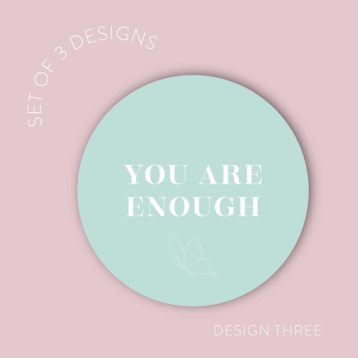 Mental Health Vinyl Label Pack Design Three