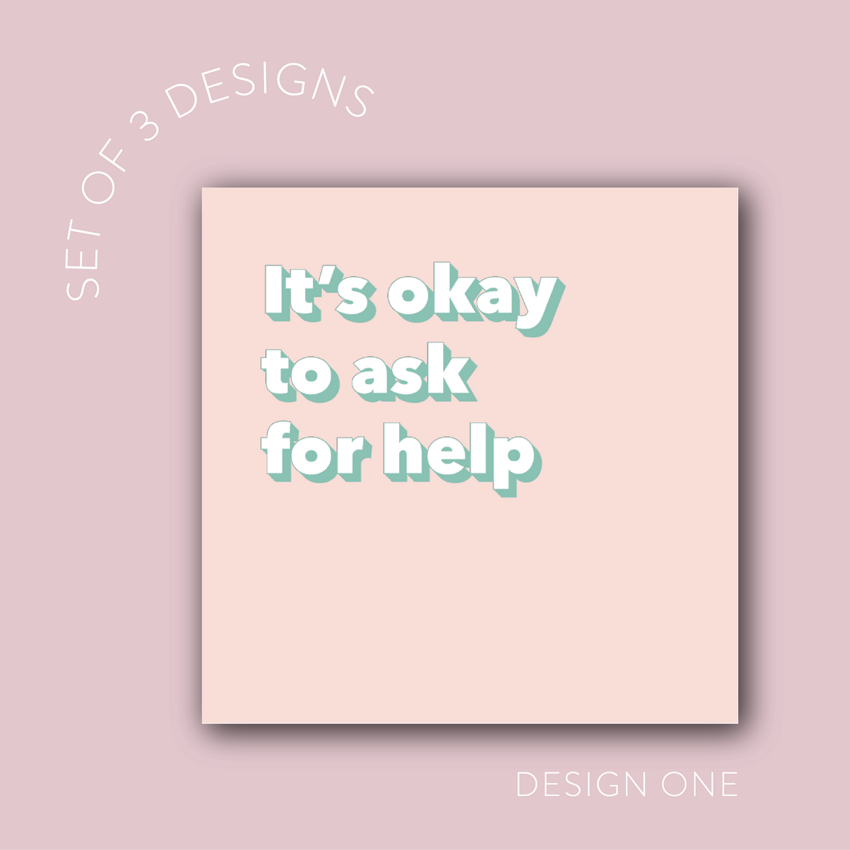 Mental Health Vinyl Label Pack Design One