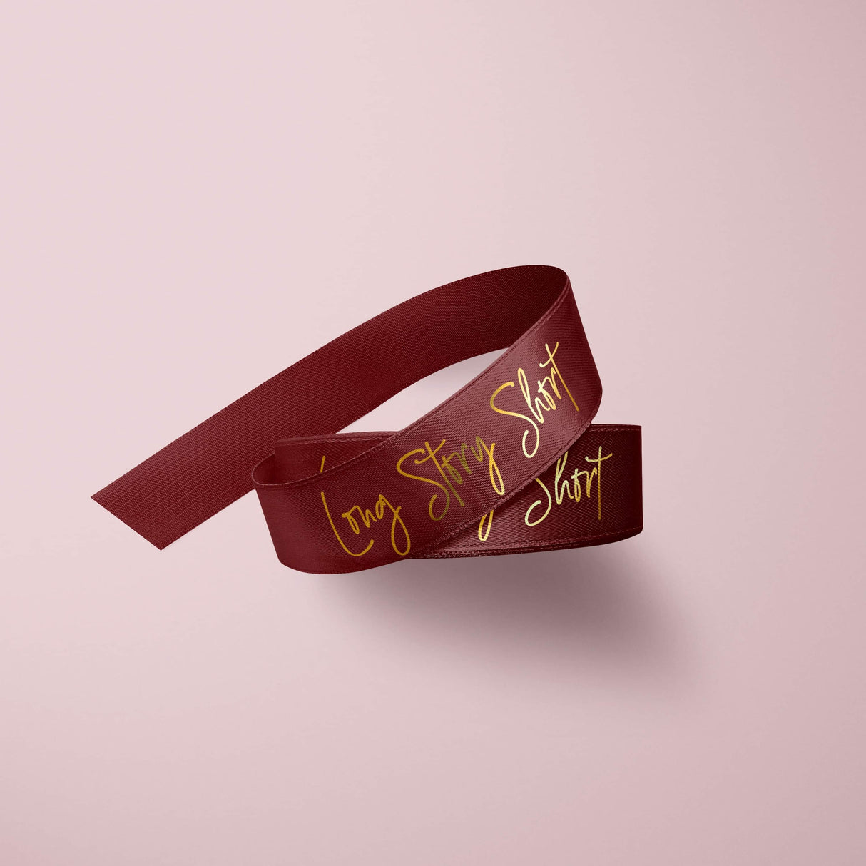 Custom Printed Ribbon - Wine x 50 meters