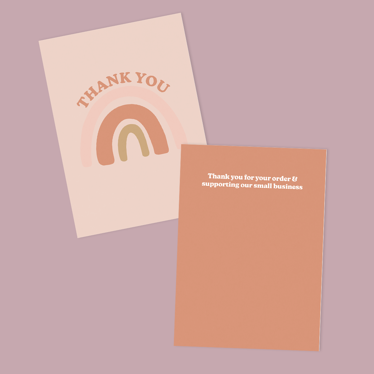 The Unboxing Experience Thank You Cards Design Seven