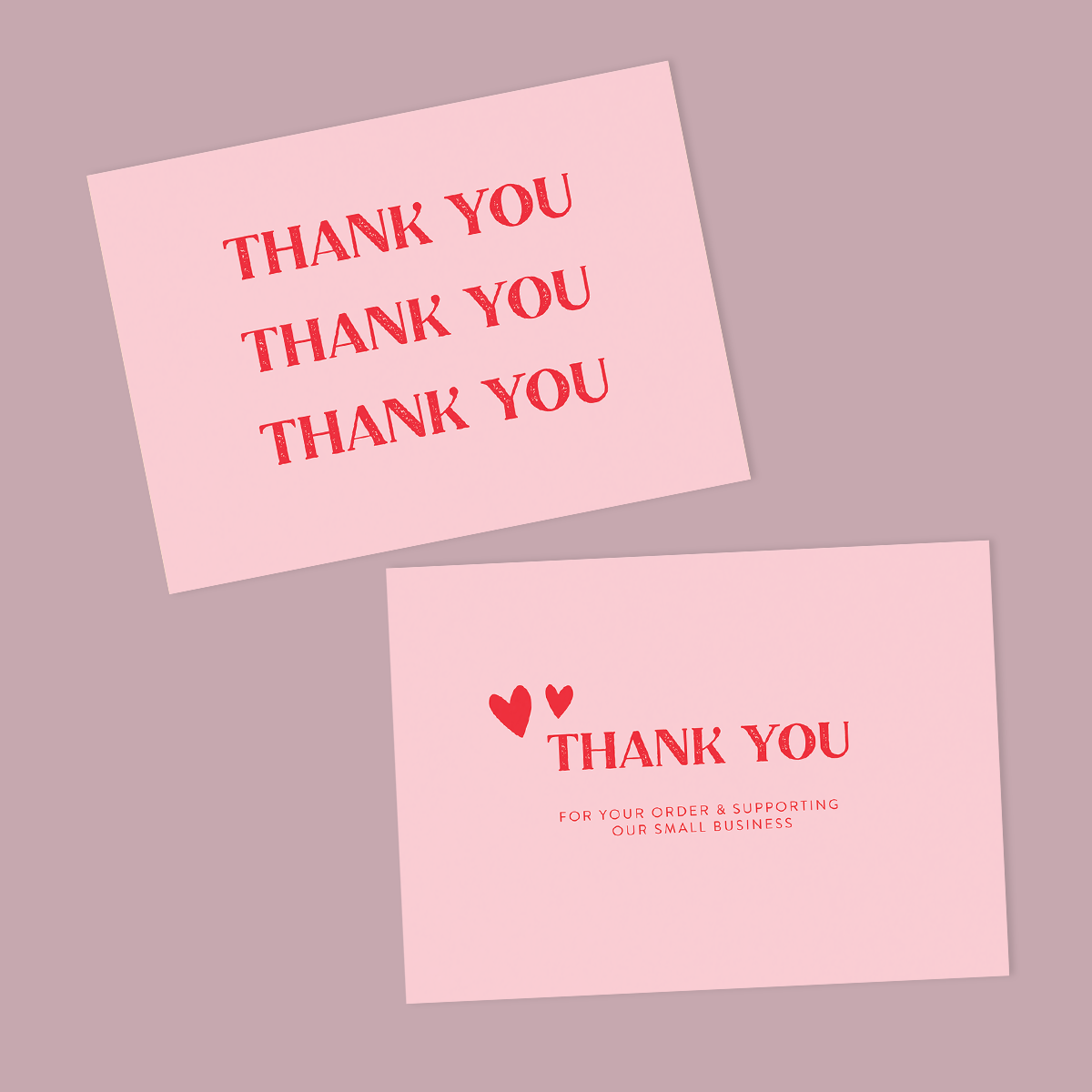 The Unboxing Experience Thank You Cards Design Two