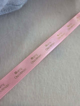 Ribbon 15mm Gold on Pink Premade Ribbon (WHILE STOCKS LAST)