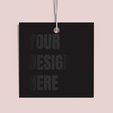 50mm Square Spotgloss on Velvet Laminate 400gsm Swing Tags