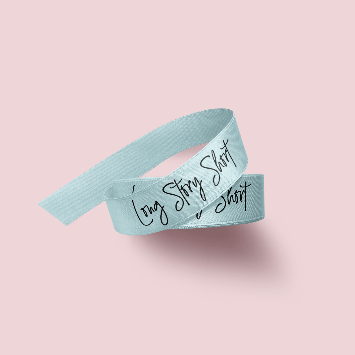 Custom Printed Ribbon - Tiffany Blue x 50 meters