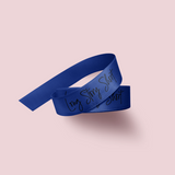 Custom Printed Ribbon - Navy x 50 meters