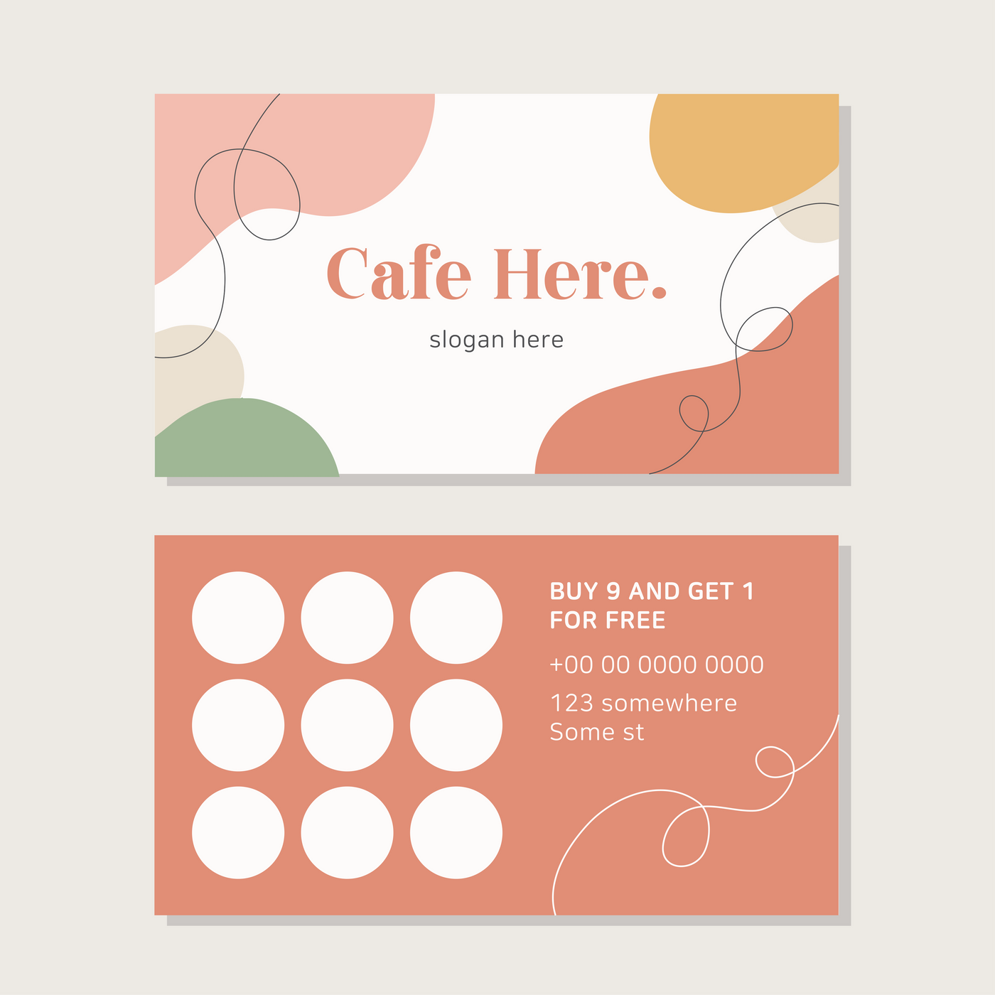 350GSM Uncoated Custom Loyalty/Discount Cards