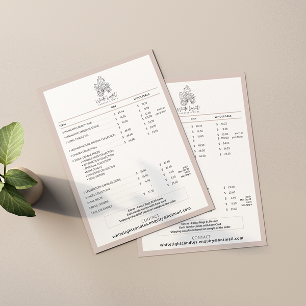 Pricelist Design