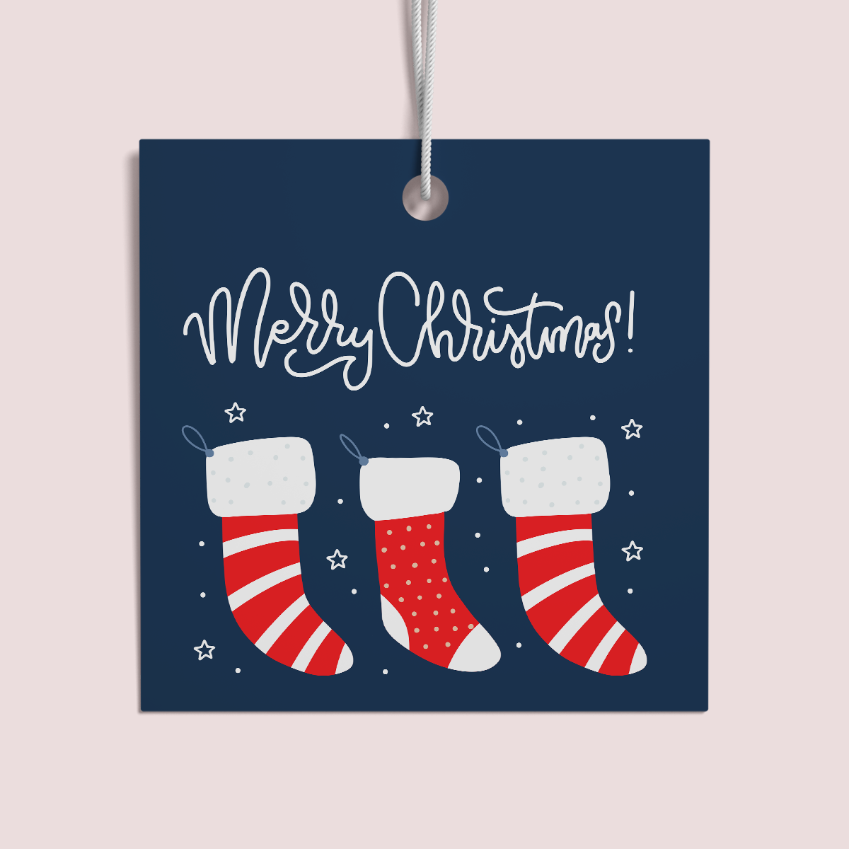 Premade Christmas Swing Tags Classic Collection Design THREE