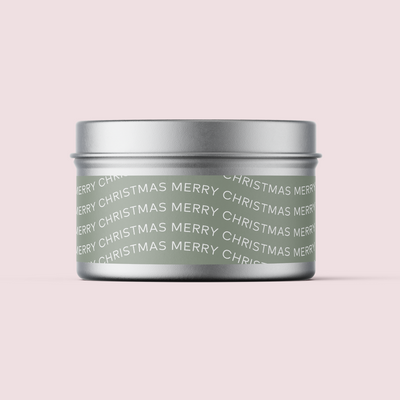 Minimalist Collection Christmas - Design FIVE - Travel Tin Wrap - Textured