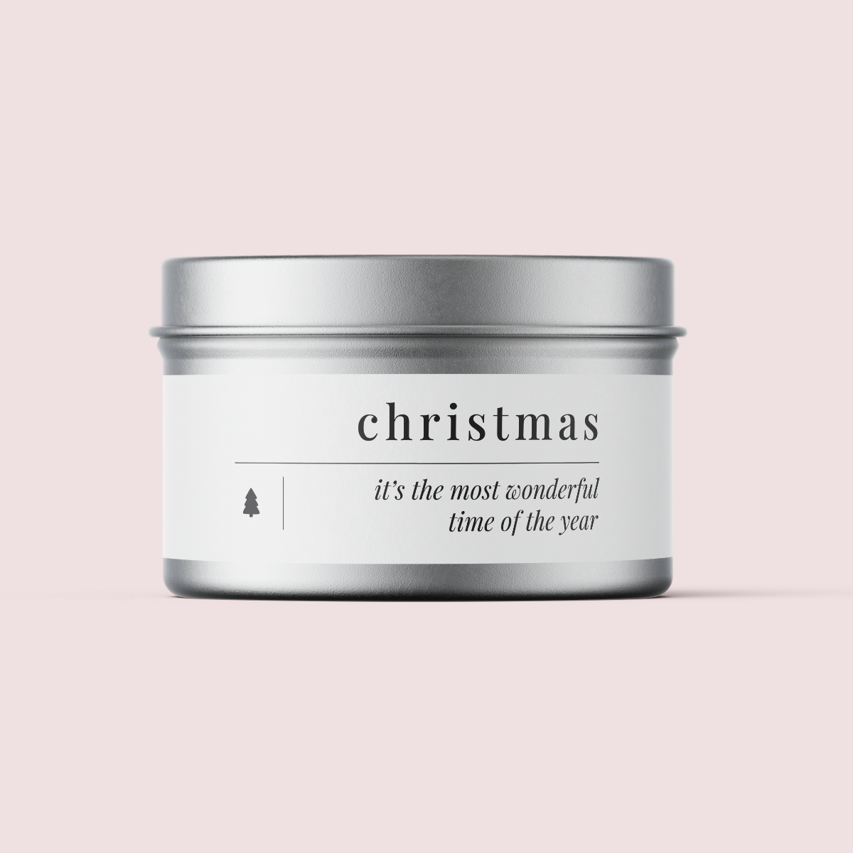 Minimalist Collection Christmas - Design NINE - Travel Tin Wrap - Matte/Gloss