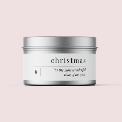 Minimalist Collection Christmas - Design NINE - Travel Tin Wrap - Textured