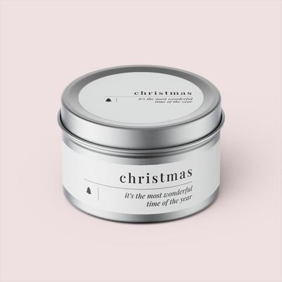 Minimalist Collection Christmas - Travel Tin Set - Design NINE - Textured