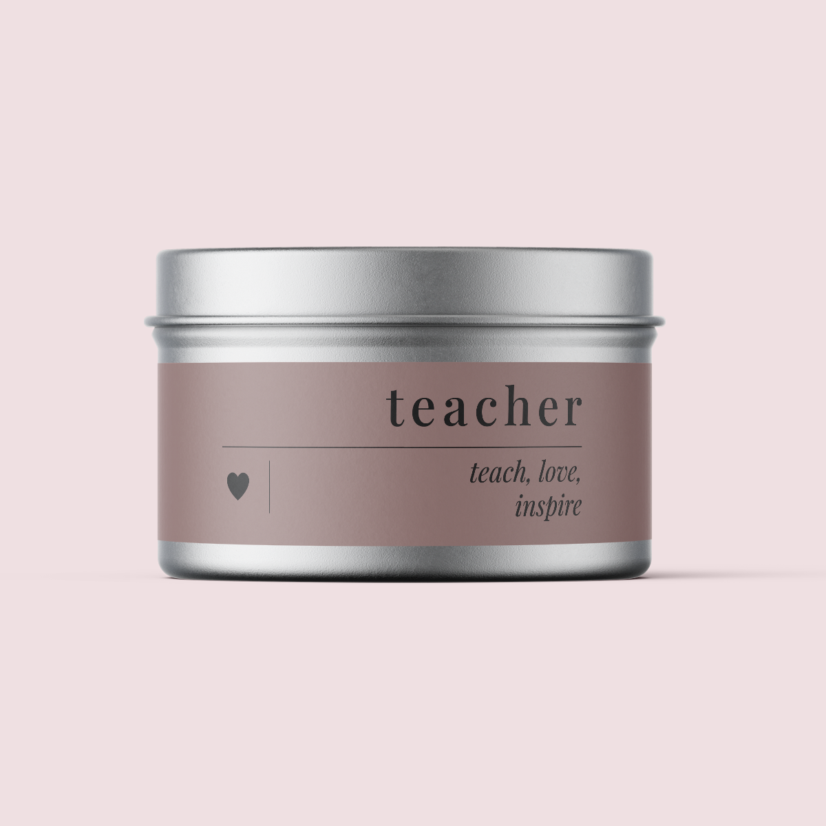 Minimalist Collection Teachers Appreciation - Design TWO - Travel Tin Wrap - Matte/Gloss