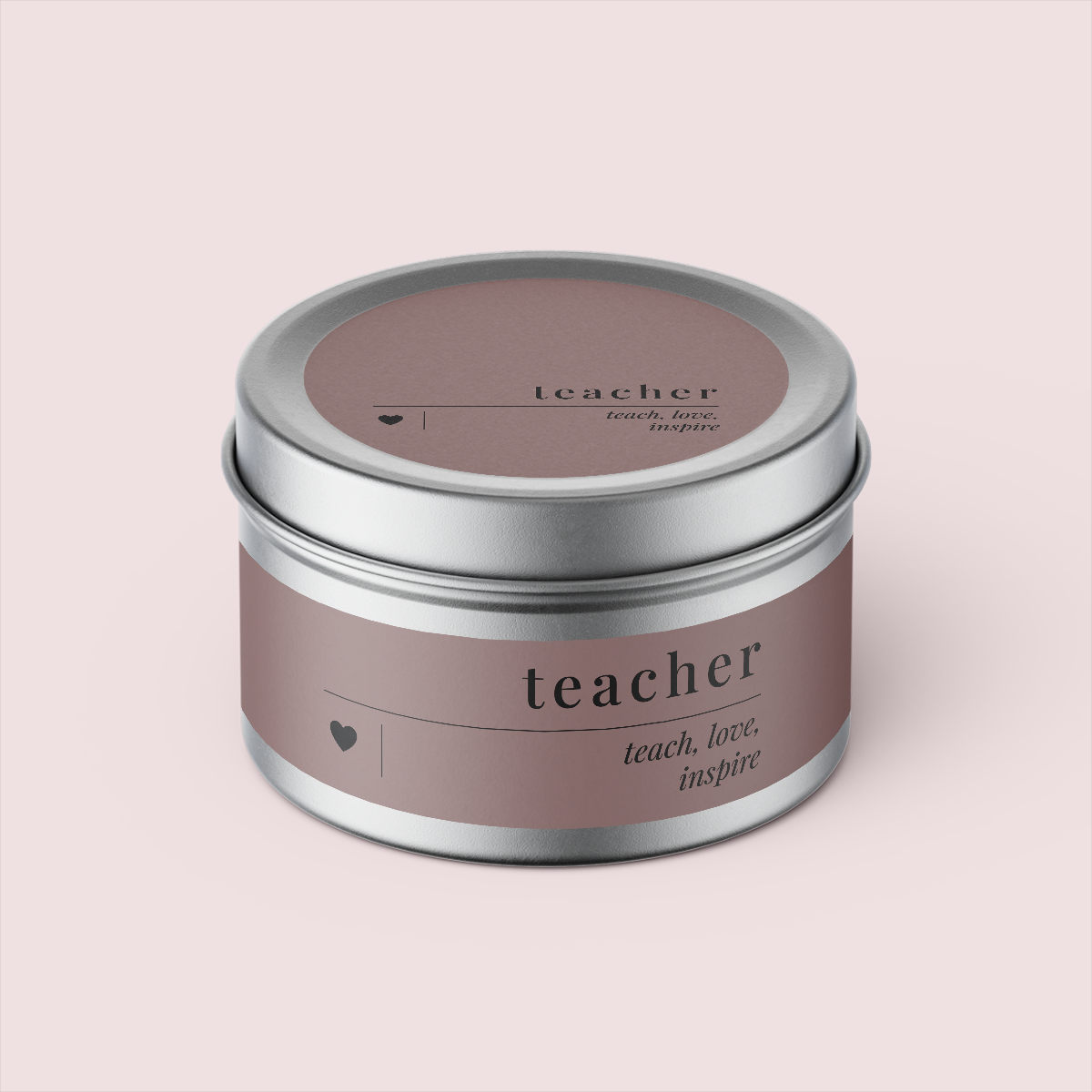 Minimalist Collection Teachers Appreciation - Travel Tin Set - Design TWO - Matte/Gloss