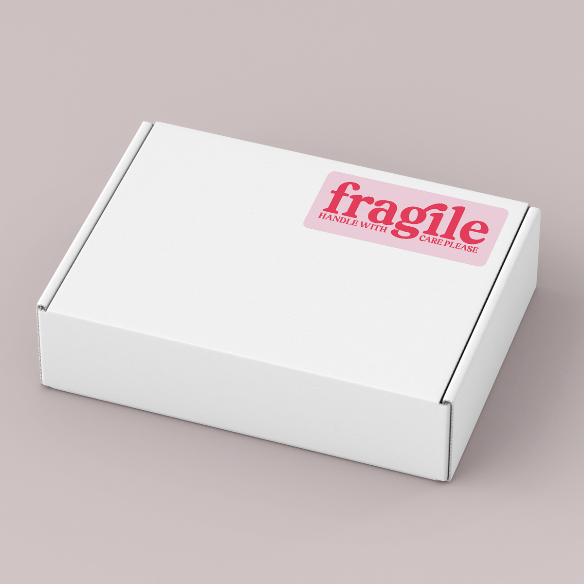 Bulk Fragile Packaging Sticker Vinyl Label Packs DESIGN ONE