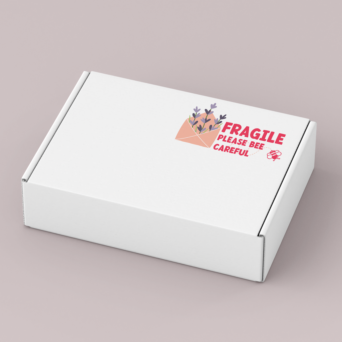 Bulk Fragile Packaging Sticker Vinyl Label Packs DESIGN SIX