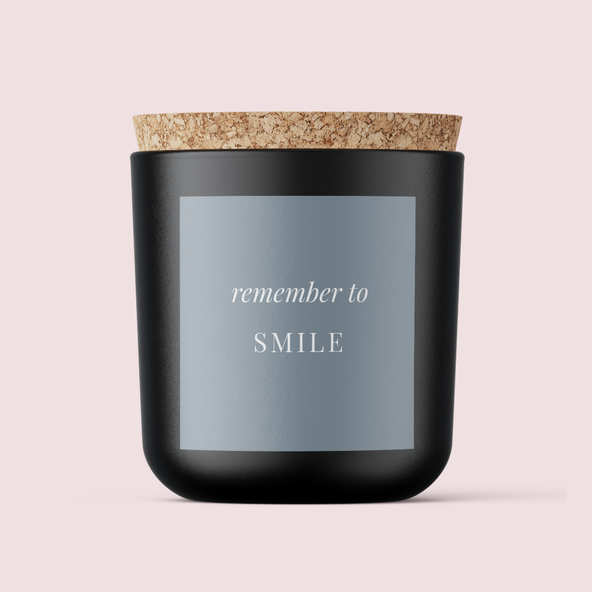 The Minimalist Collection Just Because Range - REMEMBER TO SMILE -  SQUARE - TEXTURED