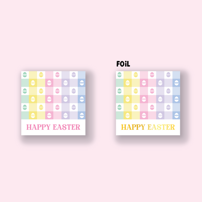 Gingham Collection - Easter - Design Four - SQUARE