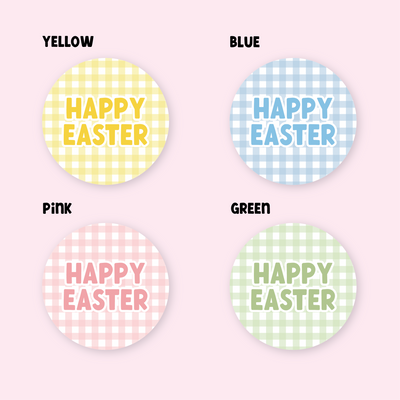 Gingham Collection - Easter - Design One - ROUND