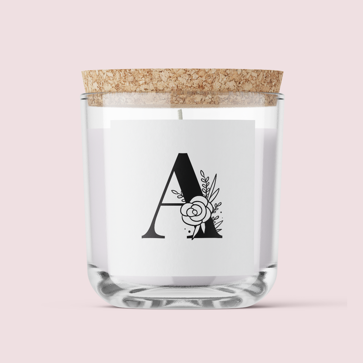 Floral Initials - Letter A - SQUARE
