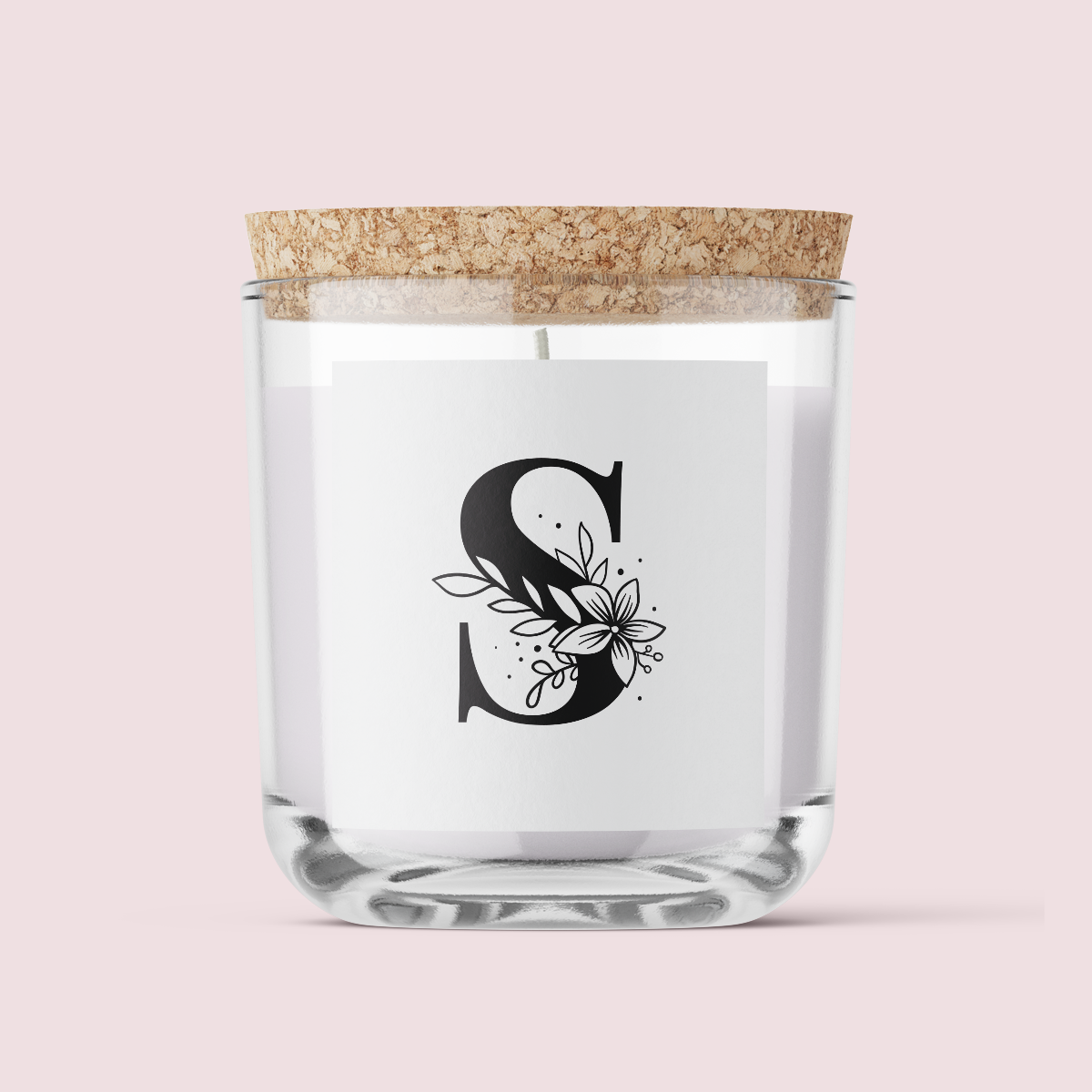 Floral Initials - Letter S - SQUARE