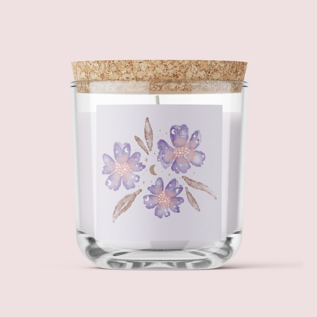Jess Walker Purple Flowers Just Because Label Pack - SQUARE