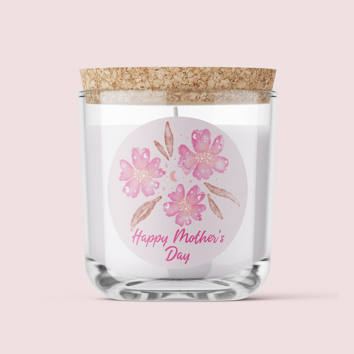 Jess Walker Mothers Day Pink Flowers Label Pack - ROUND