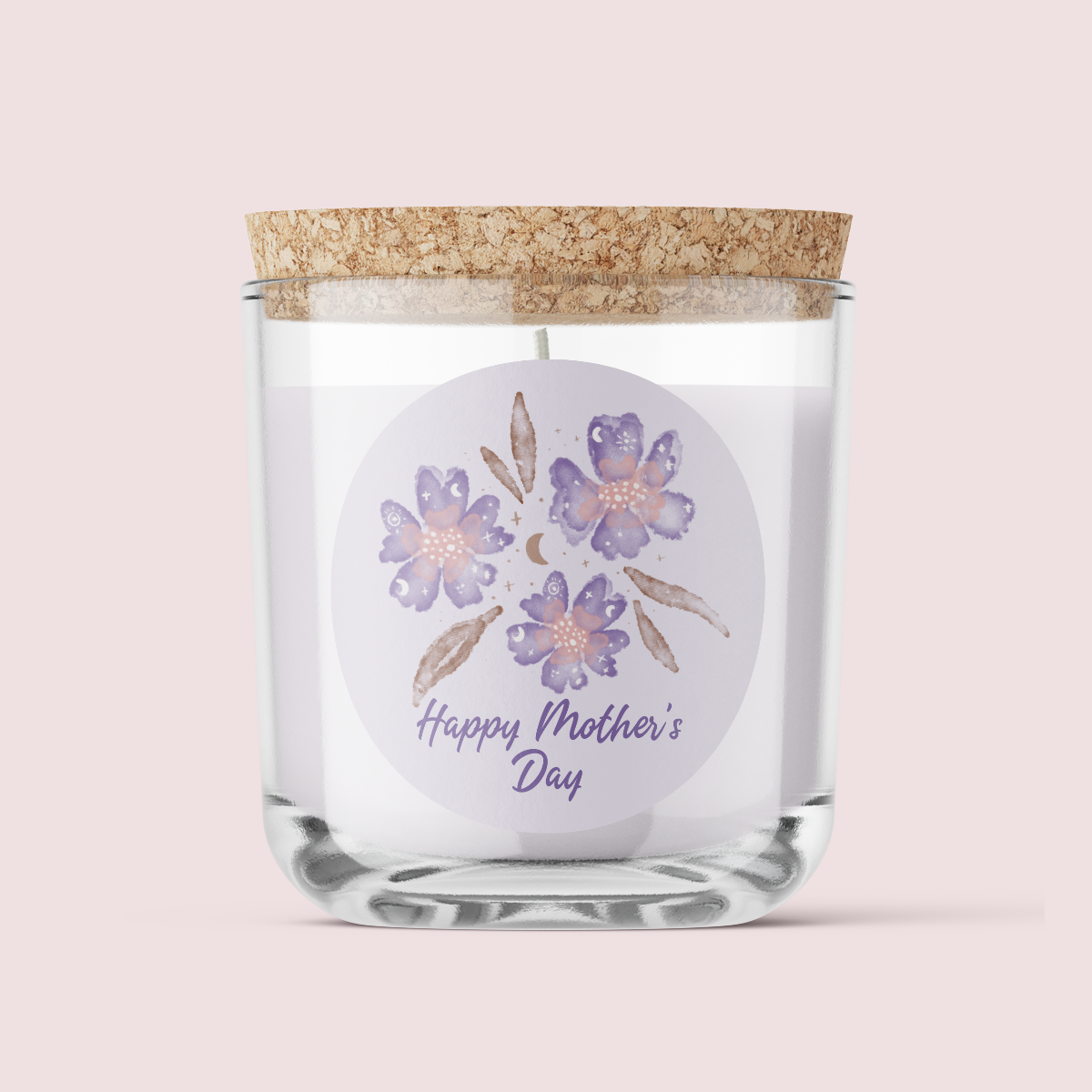 Jess Walker Mothers Day Purple Flowers Label Pack - ROUND