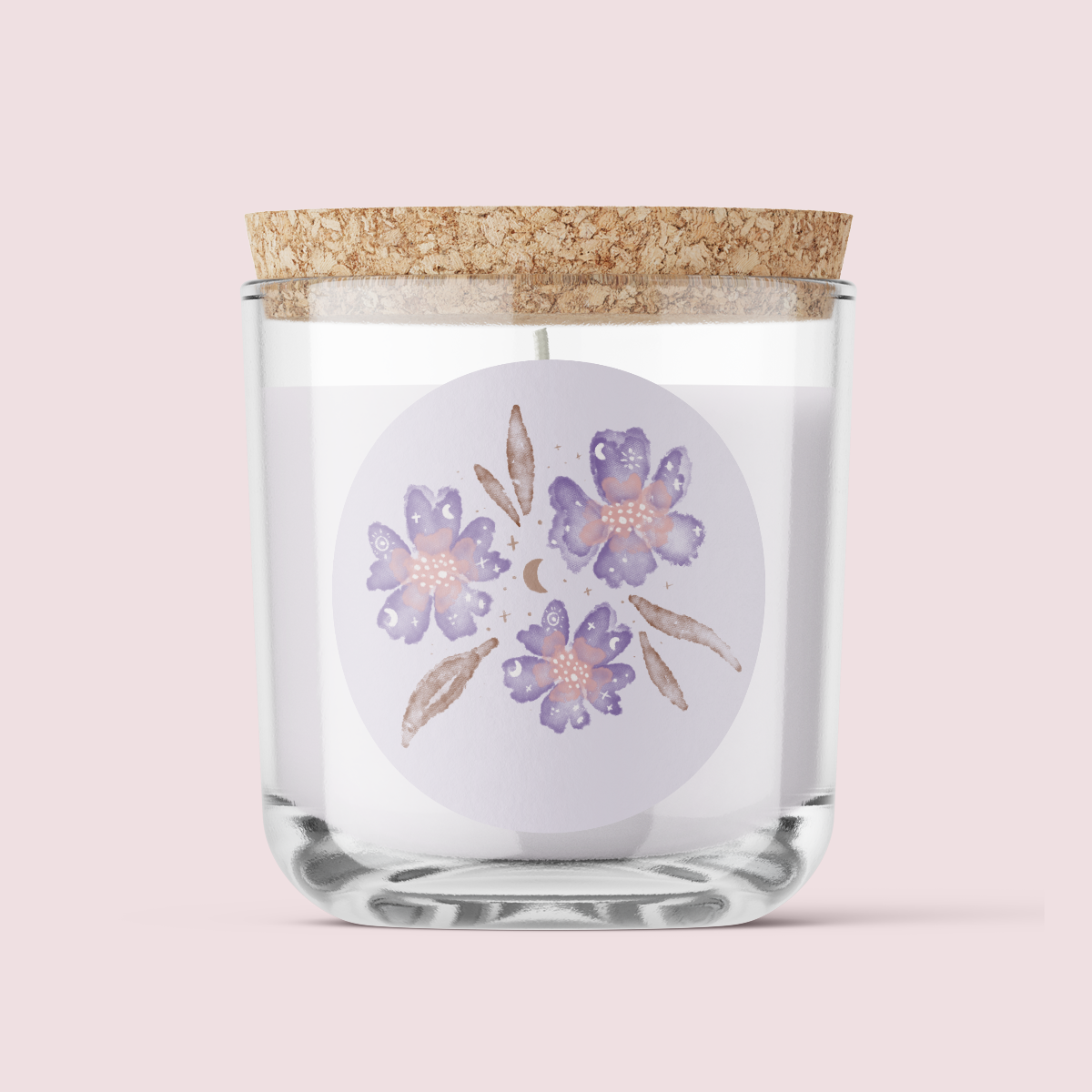 Jess Walker Purple Flowers Just Because Label Pack - ROUND