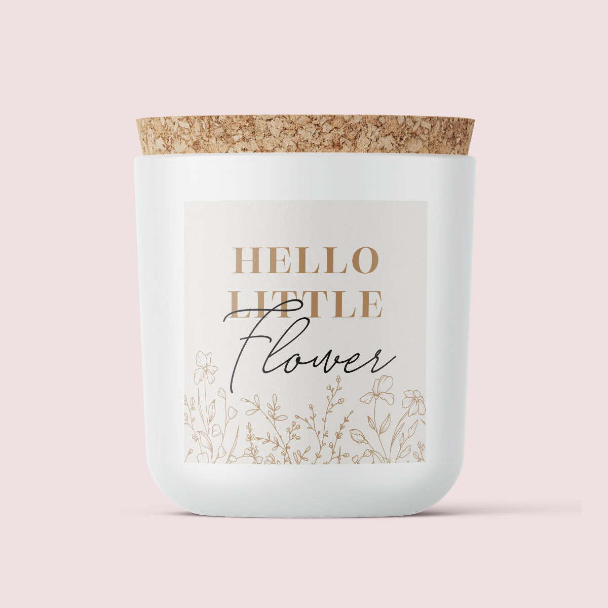 Baby Shower Collection - Hello Little Flower - SQUARE