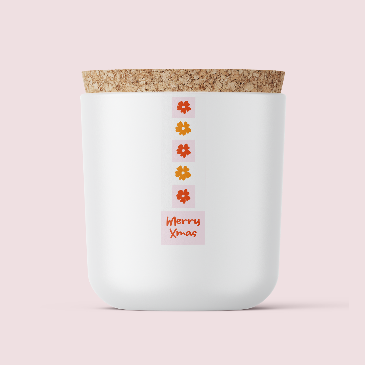 Yiscah's Pencil Box - Christmas Flowers Pink - Slim