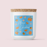 Yiscah's Pencil Box - Merry Christmas Oranges - Square