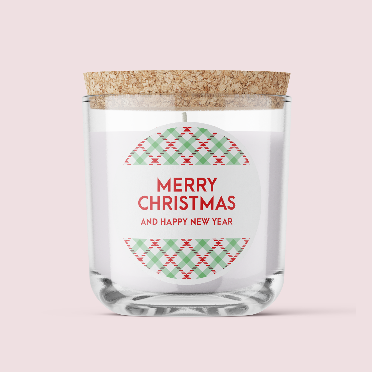 Gingham Collection - Christmas - Design Three - Round