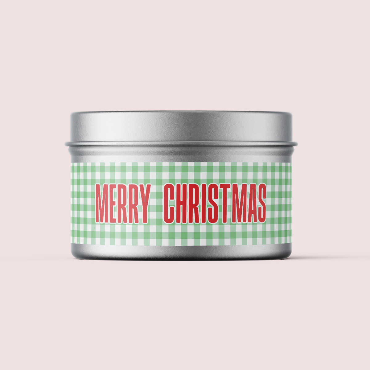 Gingham Collection - Christmas - Design Two - Travel Tin Wrap