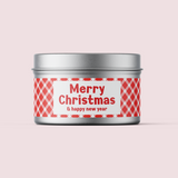 Gingham Collection - Christmas - Design Four - Travel Tin Wrap